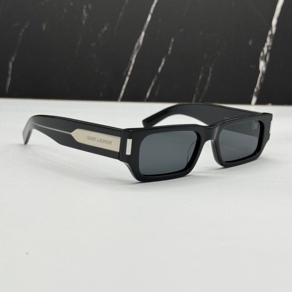 NEW SL 660 001 SAINT LAURENT SQUARE UNISEX SUNGLASSES SL660 001 SAINT LAURENT - Picture 1 of 10
